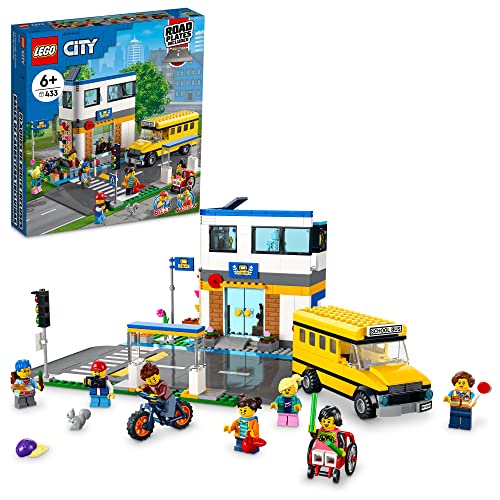 LEGO City School Day 60329 Building Kit; Toy School Playset with 2 LEGO City TV Characters, for Kids Aged 6 and up (433 Pieces)